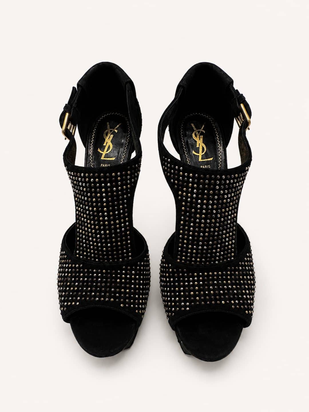 YVES SAINT LAURENT, Босоножки на платформе YVES SAINT LAURENT, размер 39