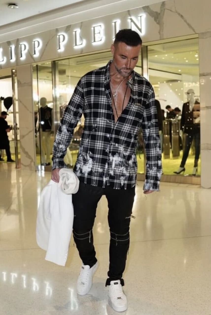 PHILIPP PLEIN, Кэжуал рубашки, Рубашка мужская PHILIPP PLEIN, размер L, фото 9