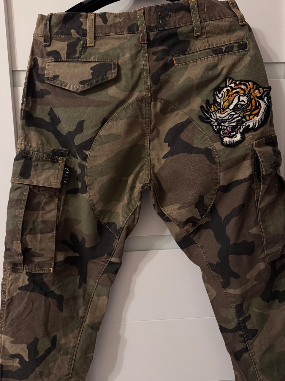PHILIPP PLEIN, Повседневные брюки, Камуфляжные мужские брюки PHILIPP PLEIN, р 30, фото 6