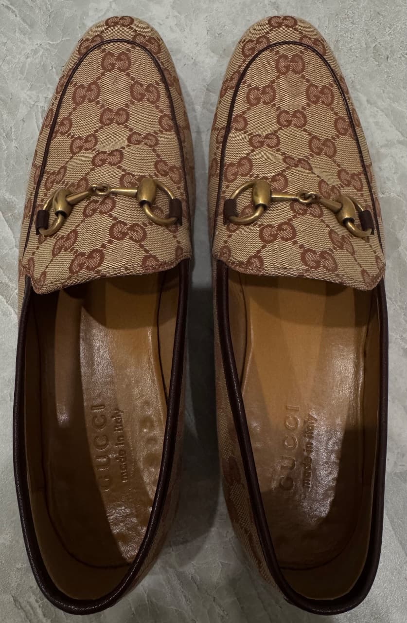 GUCCI, Лоферы, Бежевые мужские лоферы GUCCI, размер 41, фото 3