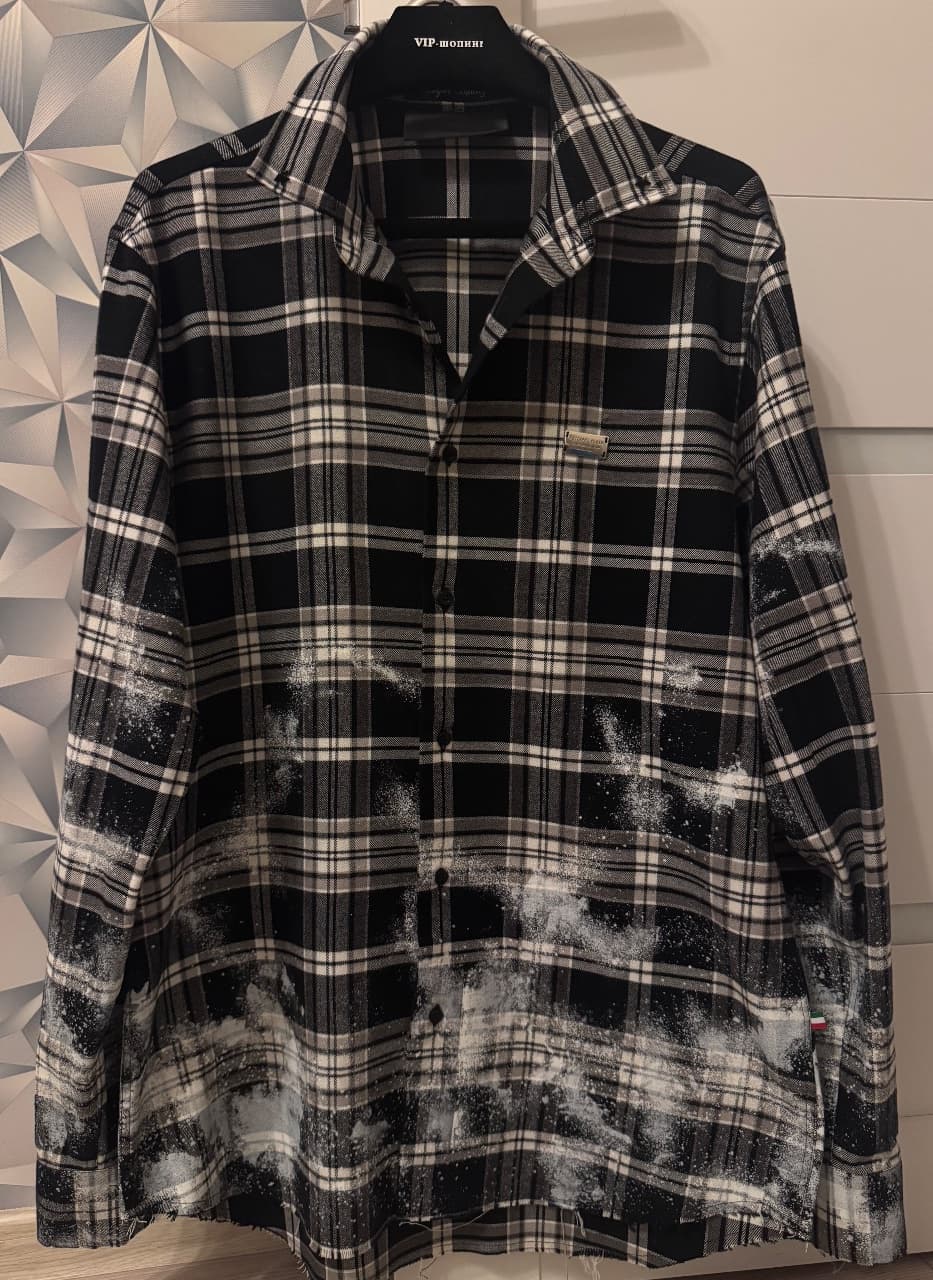 PHILIPP PLEIN, Кэжуал рубашки, Рубашка мужская PHILIPP PLEIN, размер L, фото 3
