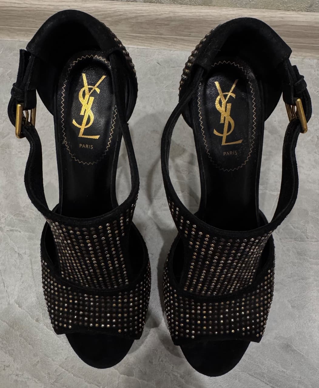 YVES SAINT LAURENT, Босоножки, Босоножки на платформе YVES SAINT LAURENT, размер 39, фото 3