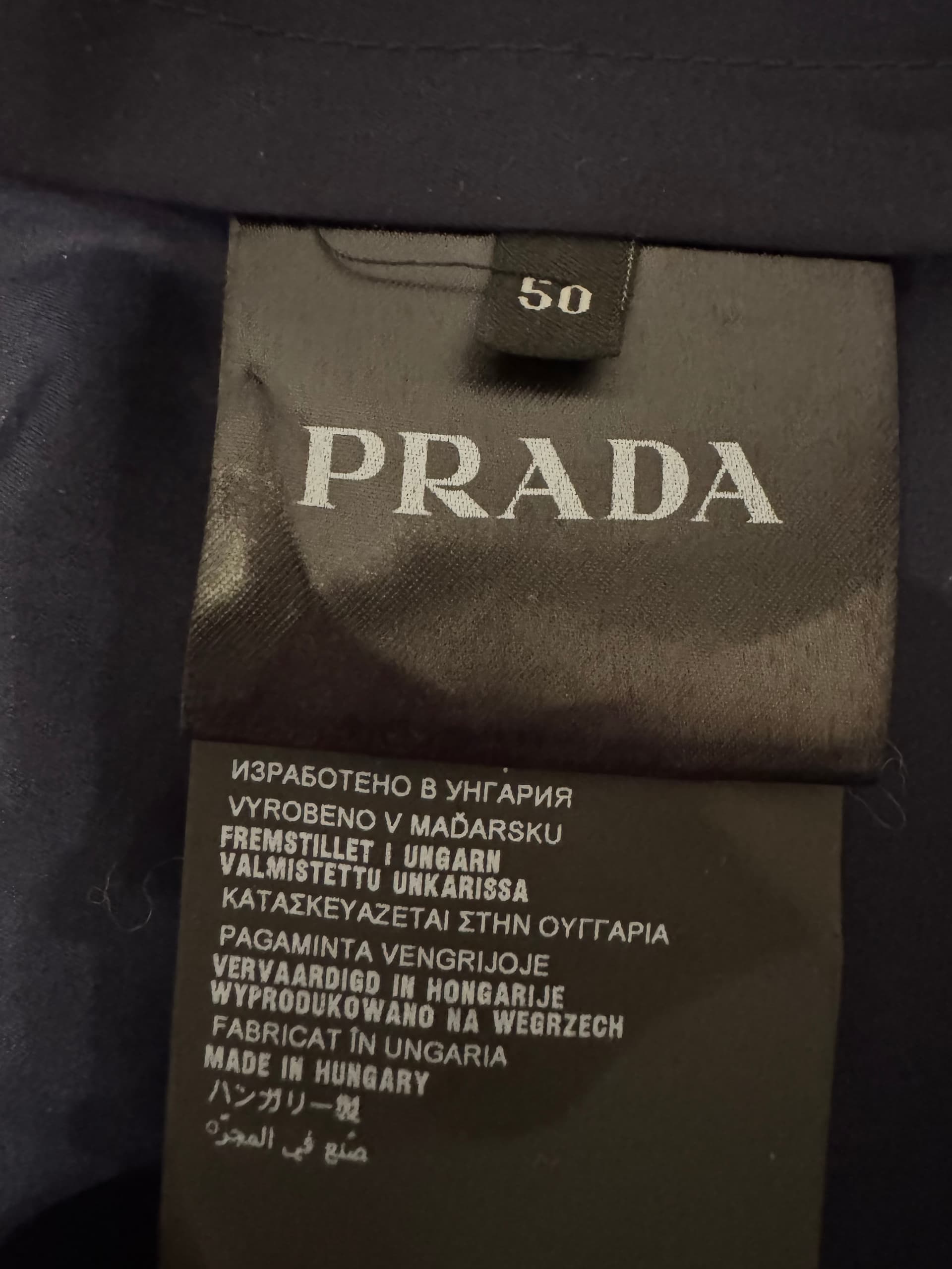 PRADA, Пиджаки, Темно-синий пиджак мужской PRADA, размер 50, фото 7