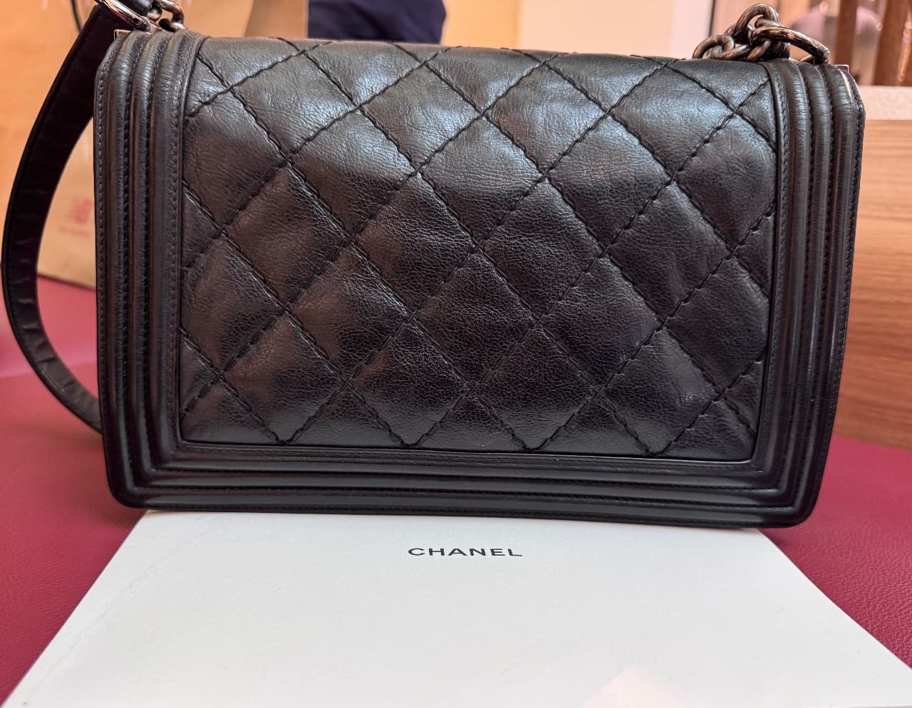 CHANEL, Клатчи и вечерние сумки, Сумка женская CHANEL BOY, фото 4