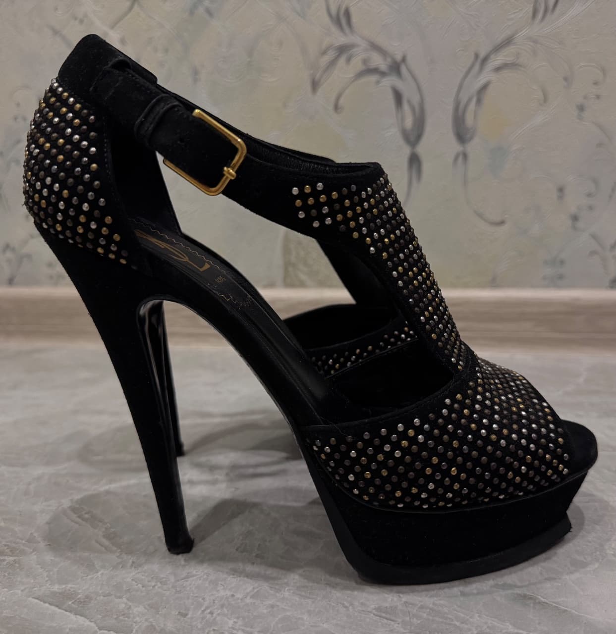 YVES SAINT LAURENT, Босоножки, Босоножки на платформе YVES SAINT LAURENT, размер 39, фото 7