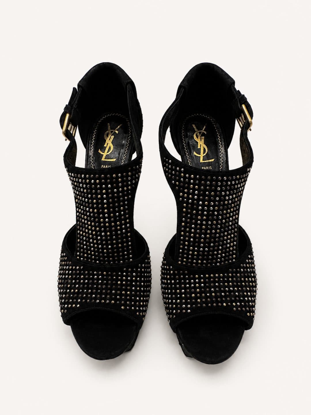 YVES SAINT LAURENT, Босоножки на платформе YVES SAINT LAURENT, размер 39