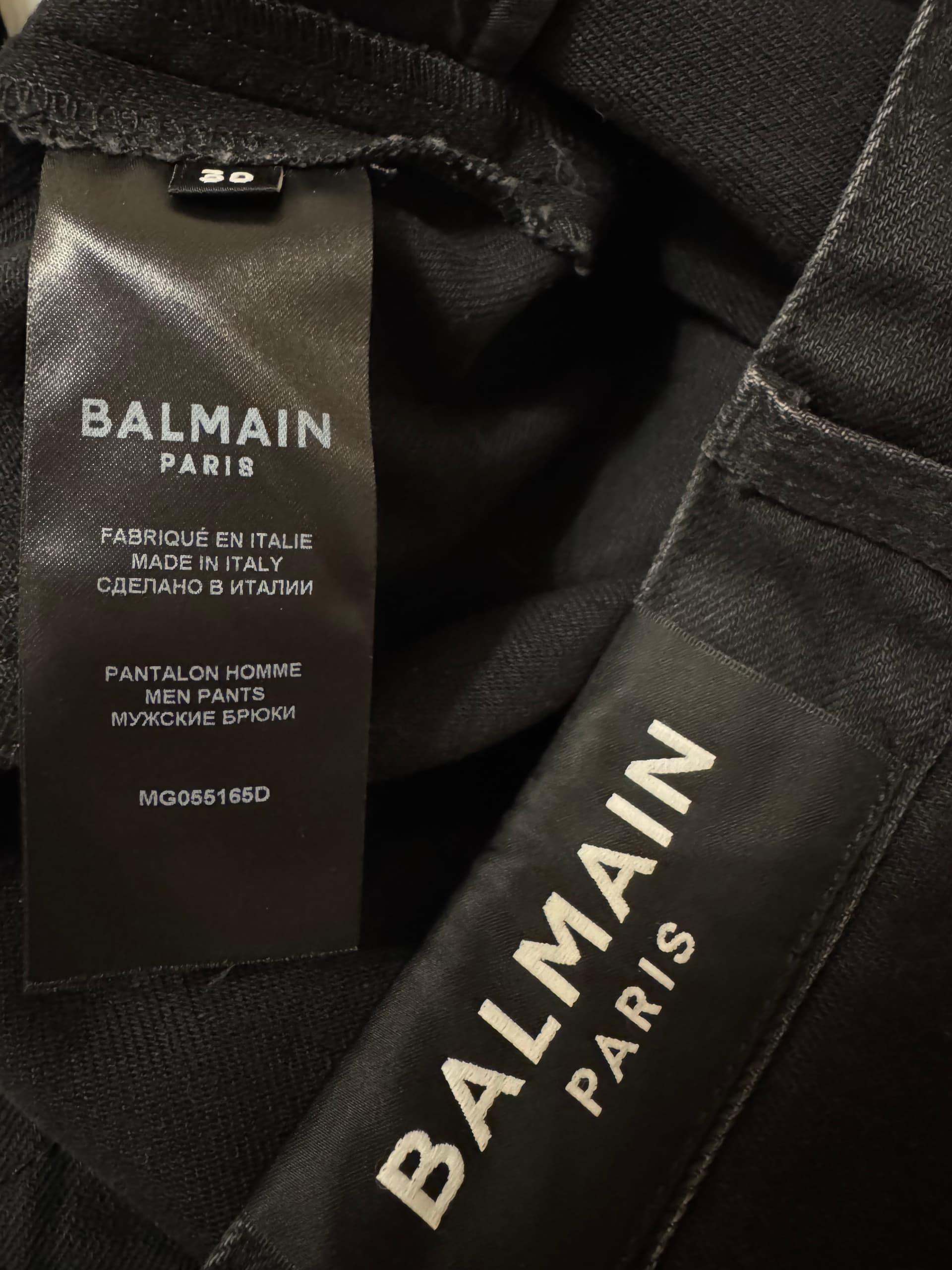 Balmain, Прямые джинсы, Брюки мужские Balmain, размер 30, фото 7