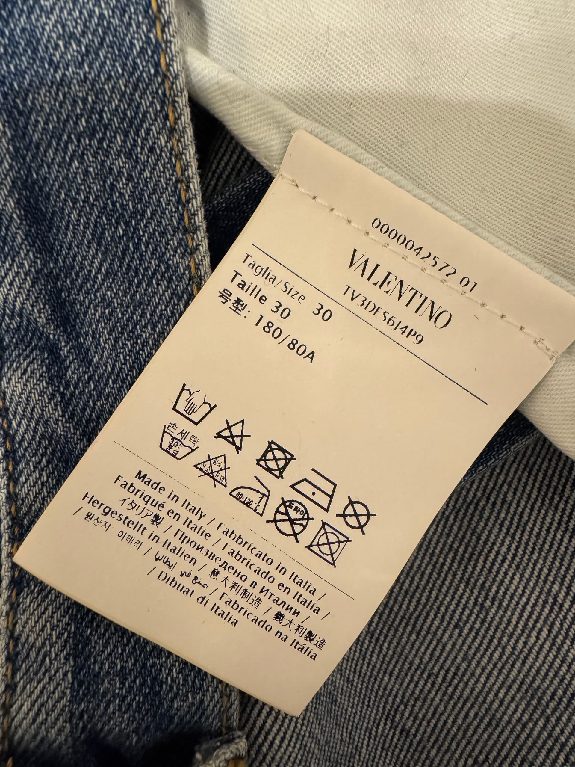 Valentino, Прямые джинсы, Джинсы мужские Valentino, размер 30, фото 6