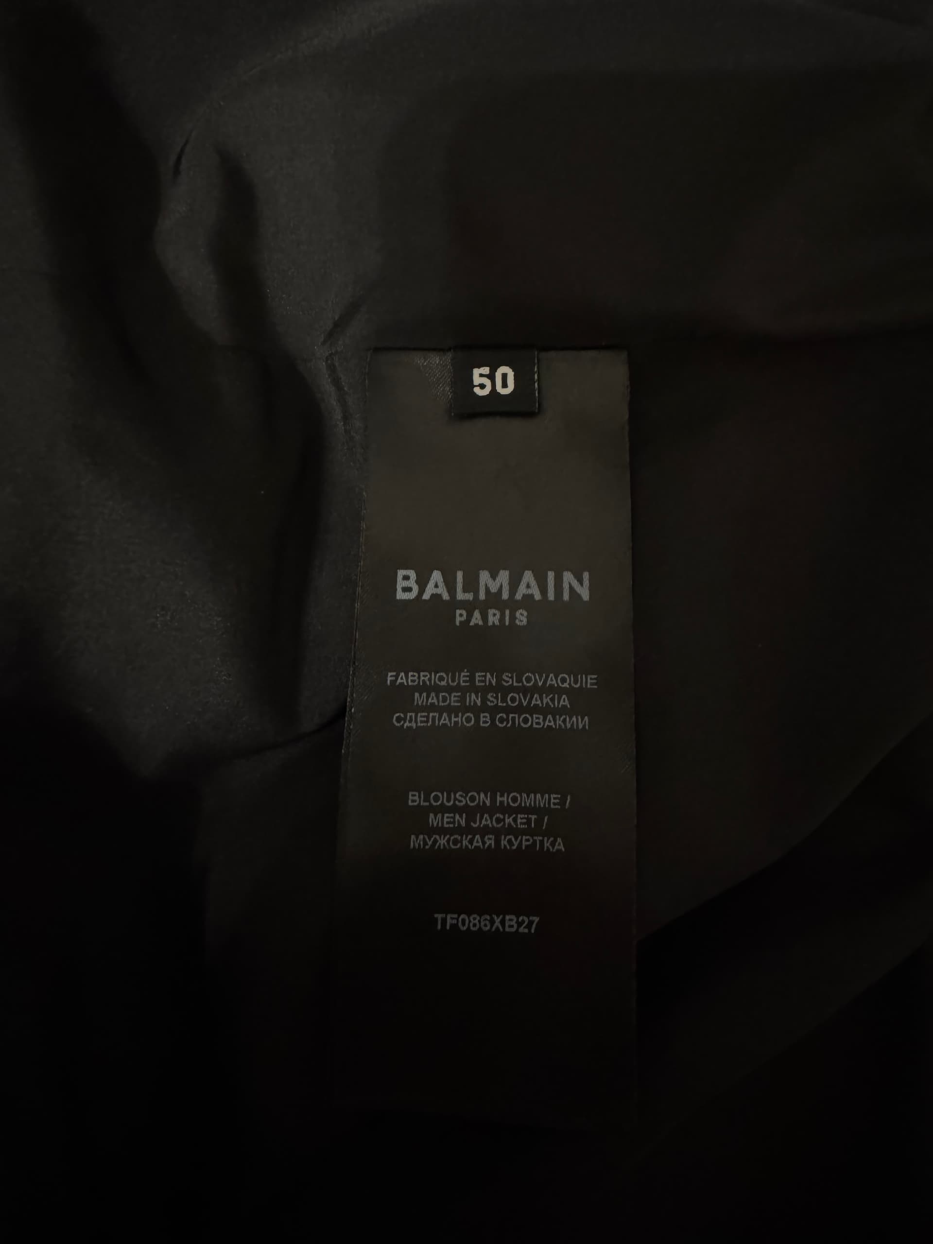 Balmain, Куртки, Бомбер мужской Balmain, размер 50, фото 8