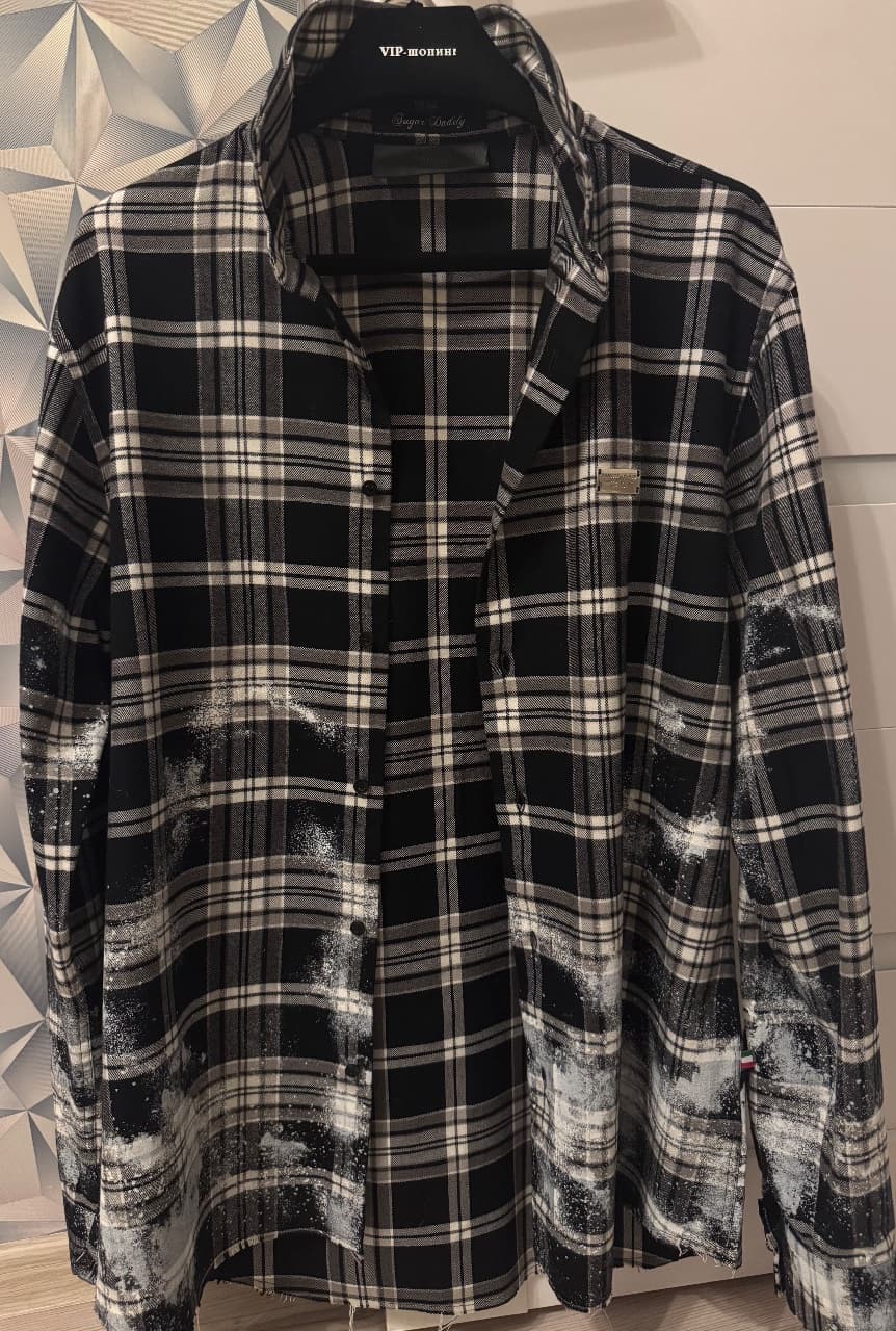 PHILIPP PLEIN, Кэжуал рубашки, Рубашка мужская PHILIPP PLEIN, размер L, фото 5