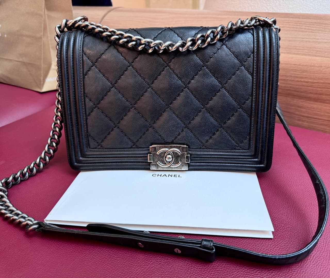 CHANEL, Клатчи и вечерние сумки, Сумка женская CHANEL BOY, фото 3