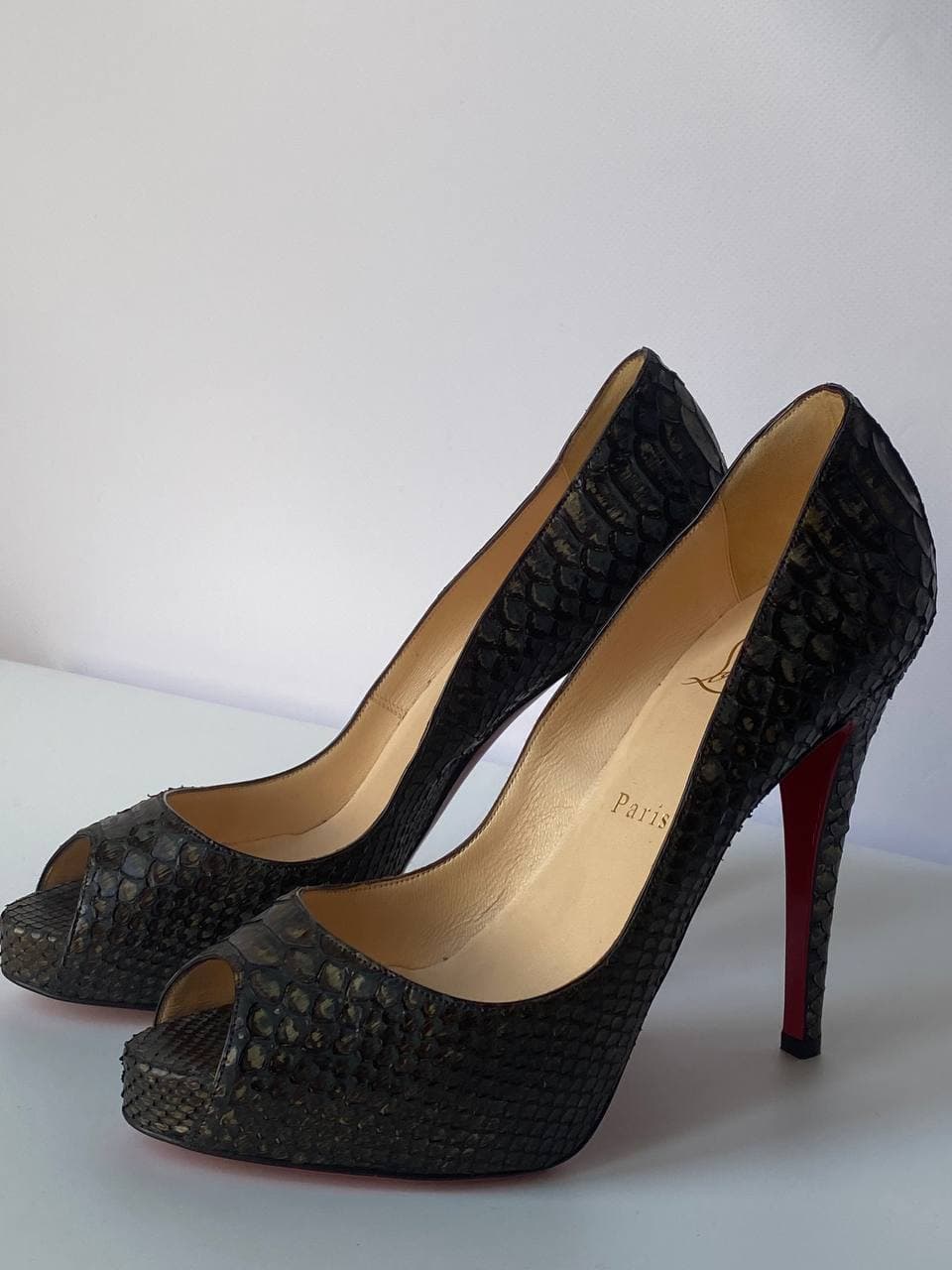 CHRISTIAN LOUBOUTIN, Туфли, Туфли из кожи питона, фото 2