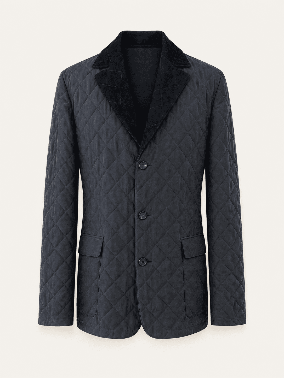 KITON, Джинсовые куртки, Комбинированная стеганая куртка из кашемира и шелка с вставками из замши, фото 1