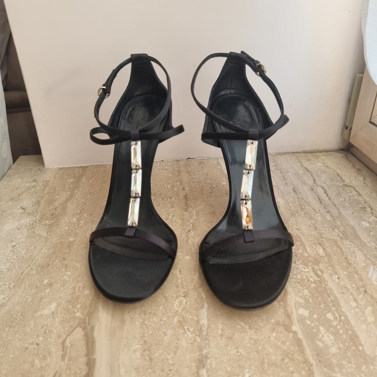 GUCCI, Туфли, Чёрные босоножки, фото 2