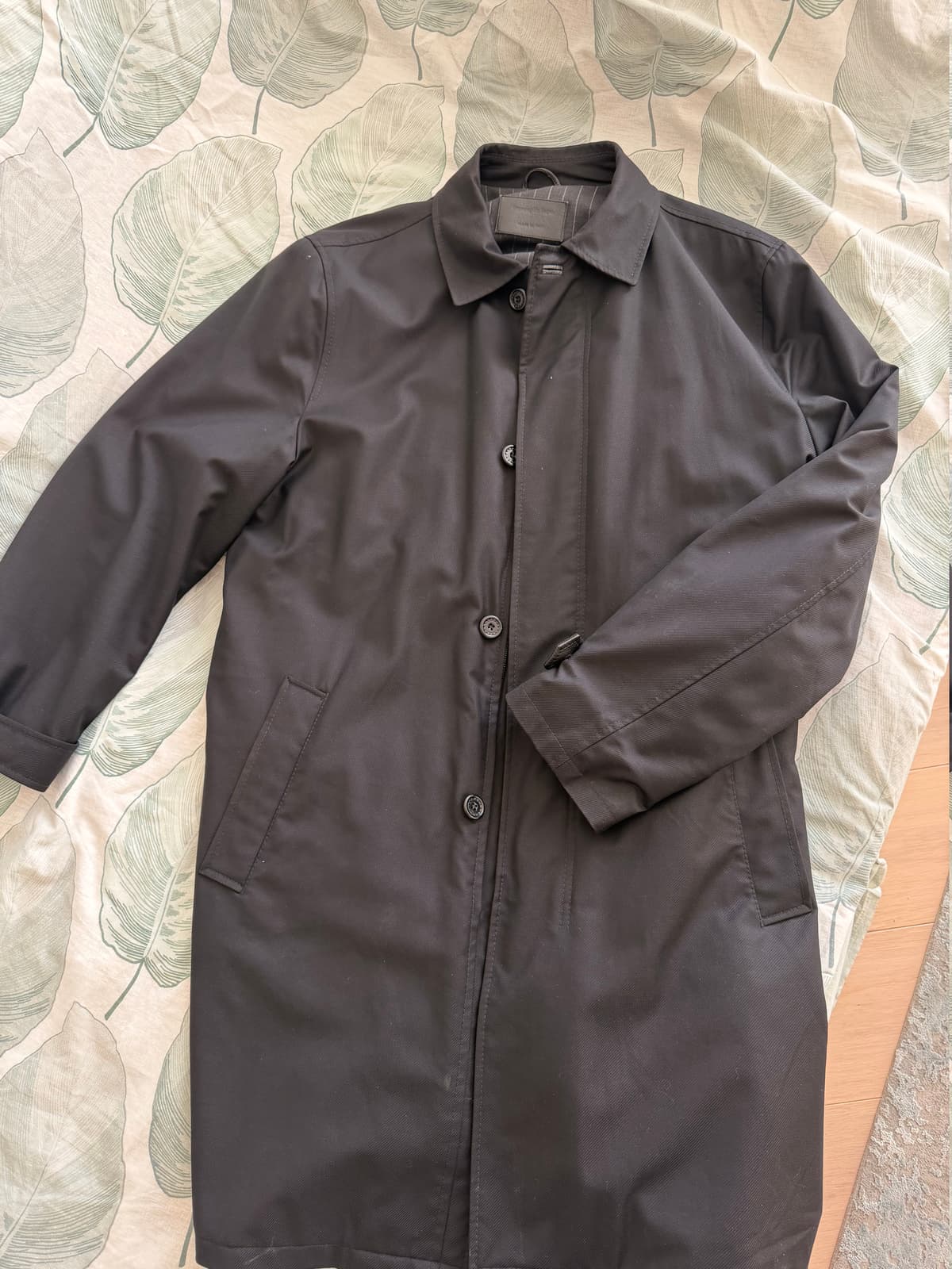 ERMENEGILDO ZEGNA, Пальто, Чёрное пальто, фото 2
