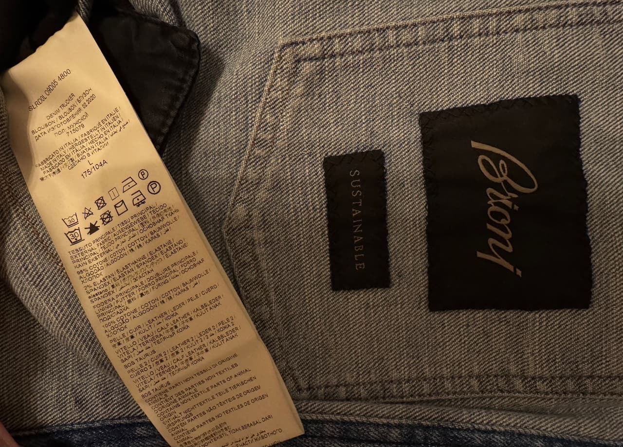 BRIONI, Джинсовые куртки, Мужская куртка Brioni, размер L, фото 7
