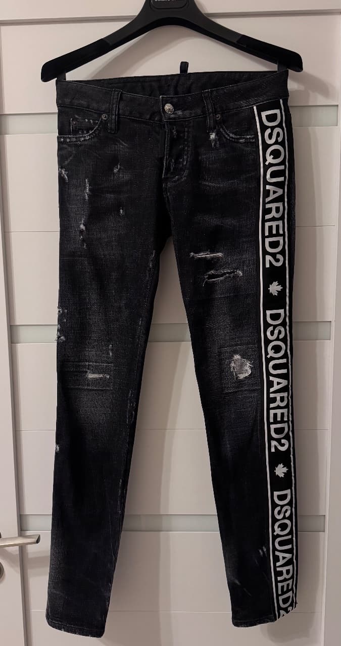 Dsquared2, Прямые джинсы, Джинсы женские Dsquared2, размер 36, фото 2