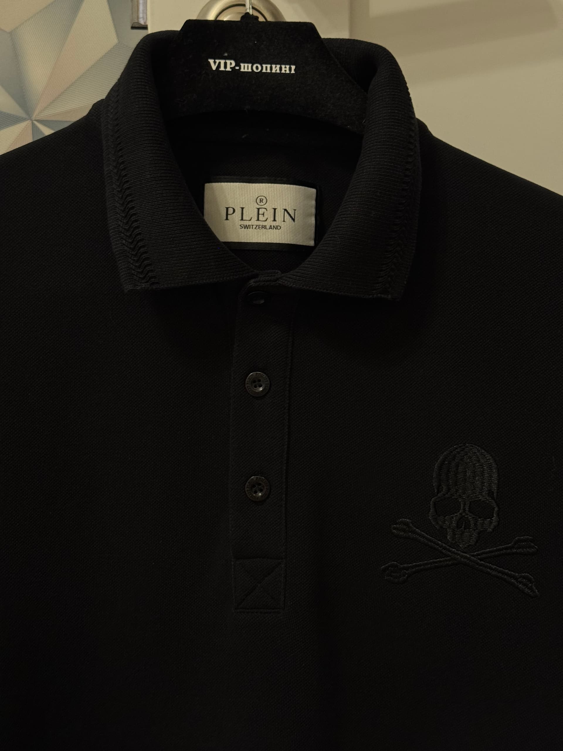 PHILIPP PLEIN, Поло с коротким рукавом, Поло мужское PHILIPP PLEIN, размер М, фото 4
