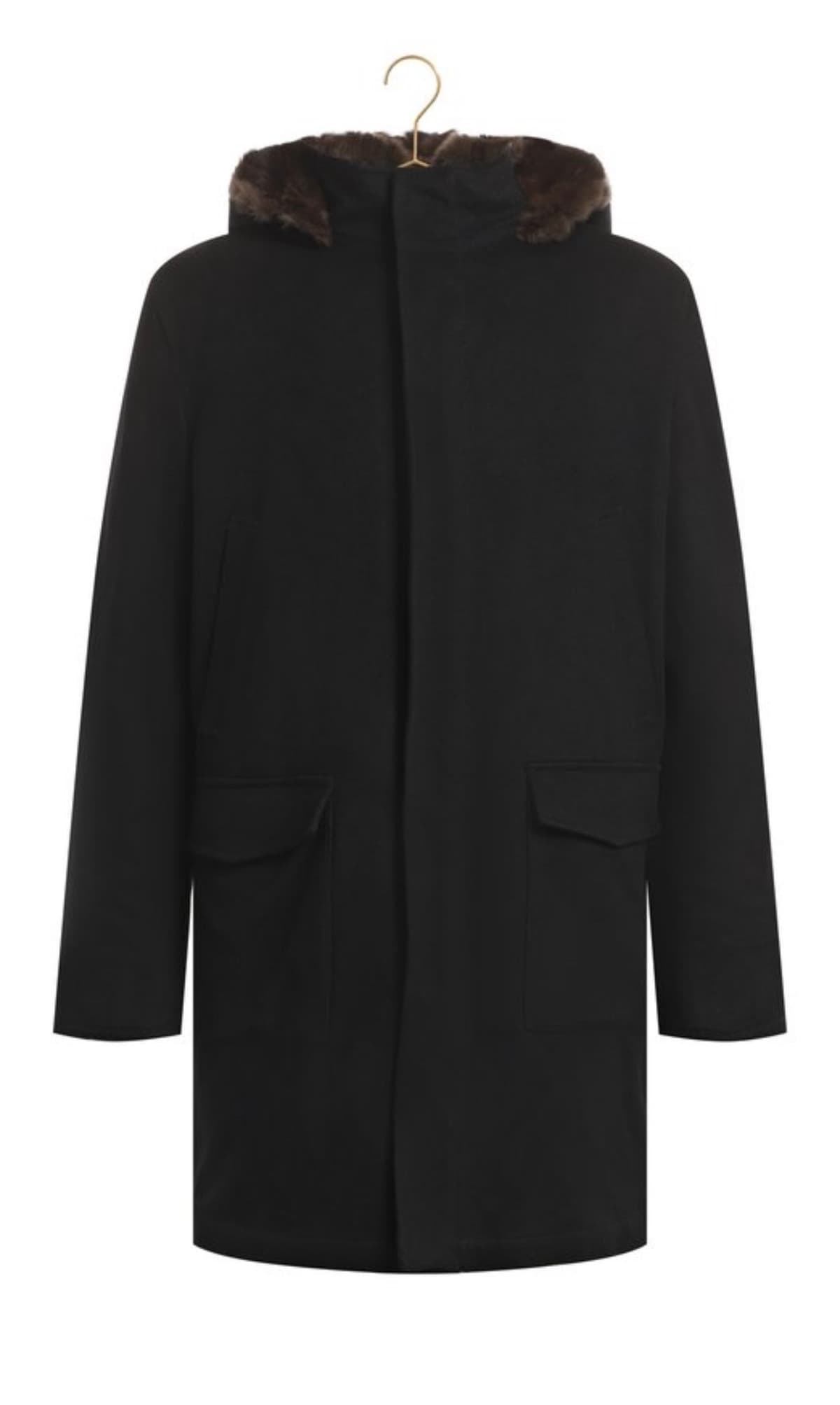 KITON, Пальто, Двустороннее меховое пальто из шиншиллы и кашемира Kiton (2в1), фото 2