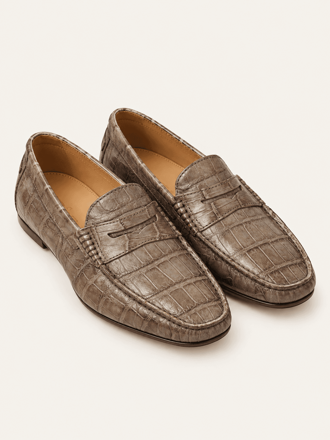 KITON, Мокасины, Мокасины из кожи крокодила, фото 1