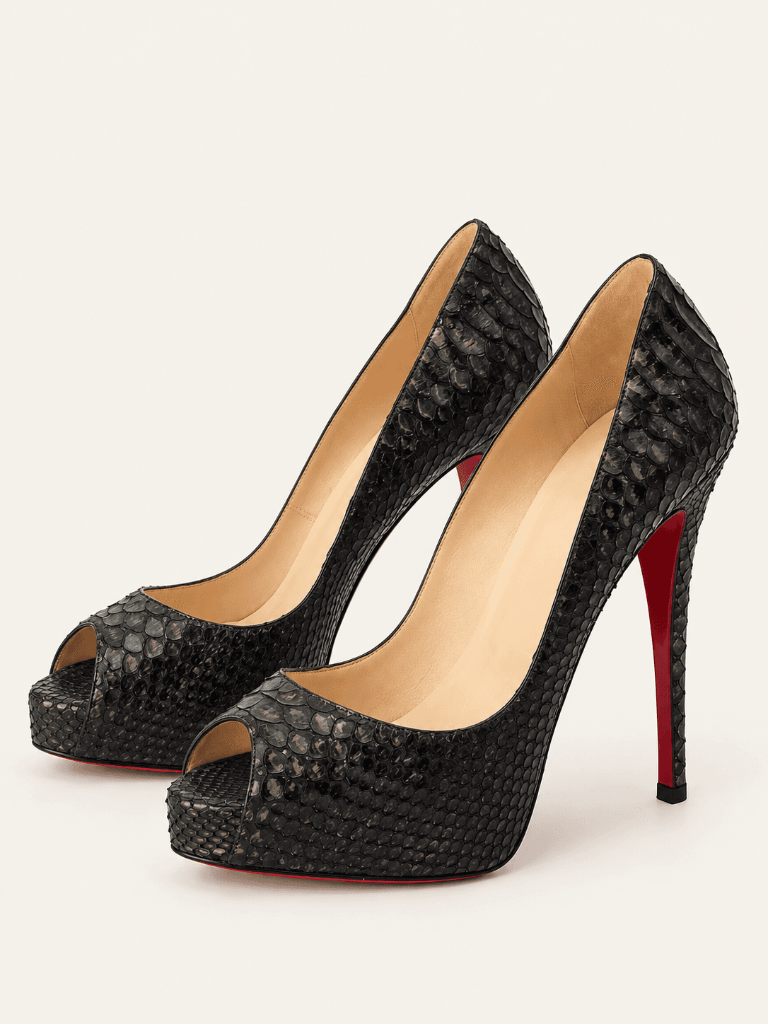 CHRISTIAN LOUBOUTIN, Туфли, Туфли из кожи питона, фото 1