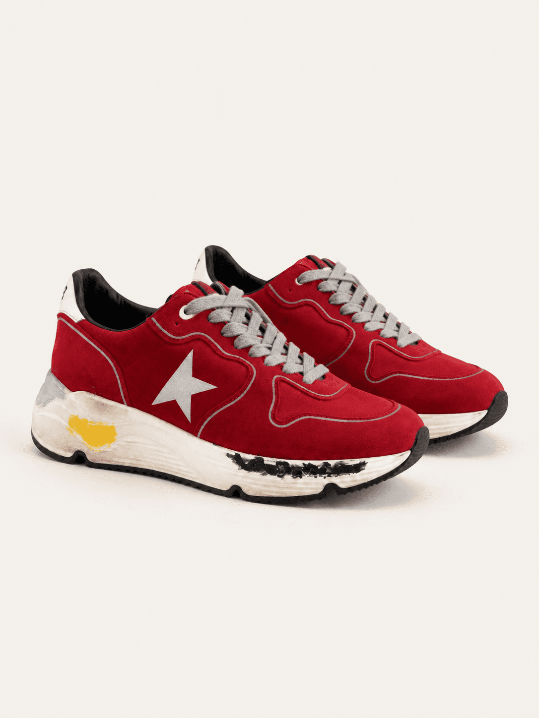 GOLDEN GOOSE, Кроссовки, Красные кроссовки, фото 1